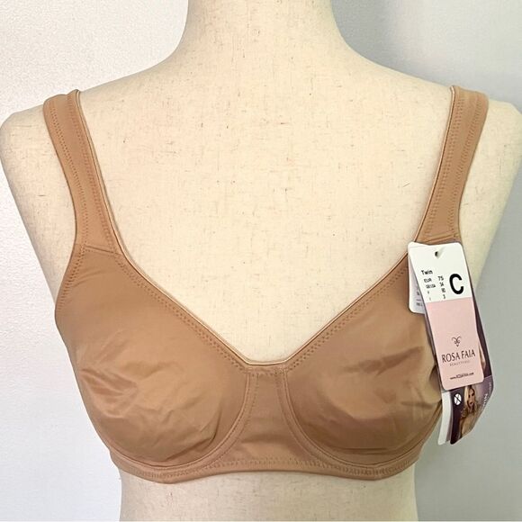 NWT New Anita Rosia Faia 5490 Twin Seamless Comfort Underwire Bra 34C Skin tone - Picture 5 of 16